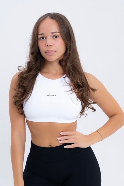 Contour Crop Halter Sports Bra