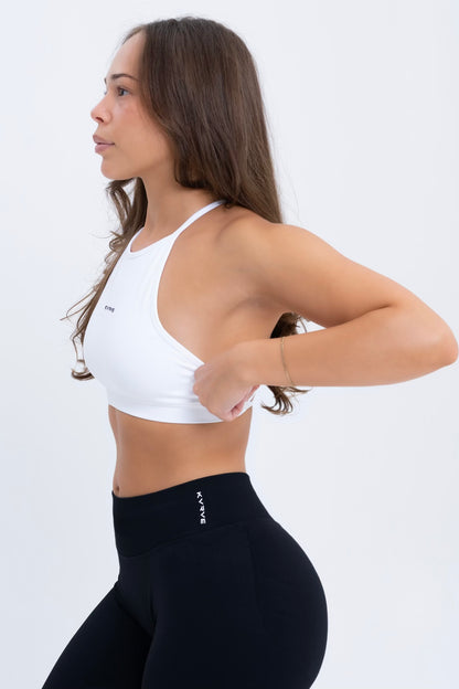 Contour Crop Halter Sports Bra