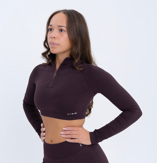 Contour Sculpt Crop Half-Zip