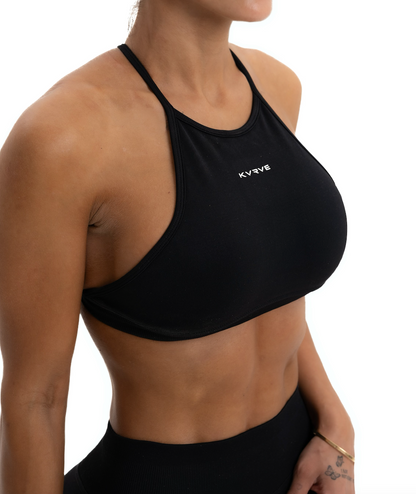 Contour Crop Halter Sports Bra