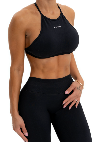 Contour Crop Halter Sports Bra