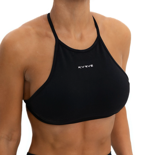Contour Crop Halter Sports Bra